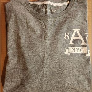 Aeropostale Gray Crewneck Longsleeve Shirt with NYC Design